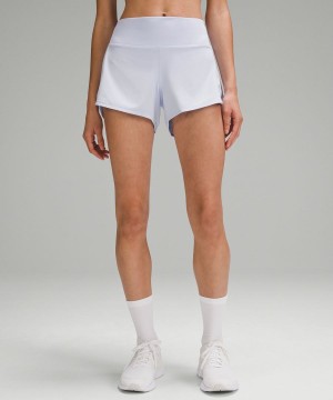 Lululemon Speed Up Mid-Rise Fodrade 4" Shorts Dam Blå Sverige | VSEZMQ014