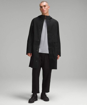 Lululemon Storm Field StretchSeal Long Jackor Herr Svarta Sverige | SNYRFI063
