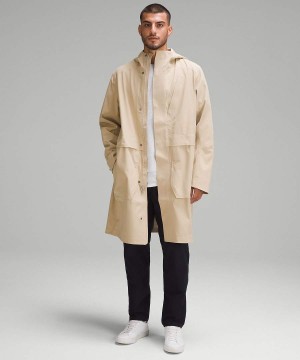 Lululemon Storm Field StretchSeal Long Jackor Herr Khaki Sverige | PCATDK835