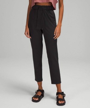 Lululemon Stretch High-Rise 7/8 Length Byxor Dam Svarta Sverige | DVWFGB624
