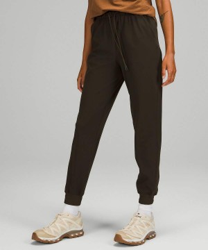 Lululemon Stretch High-Rise Joggingbyxor Dam Mörkolivgröna Sverige | VNGWFM139