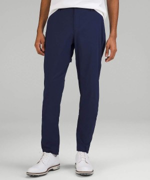 Lululemon Stretch Nylon Klassiska-Tapered 34" Golf Byxor Herr Marinblå Sverige | XYFQHW410