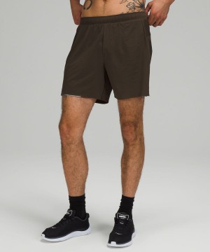 Lululemon Surge Fodrade 6" Shorts Herr Mörkolivgröna Sverige | BUQGFS061