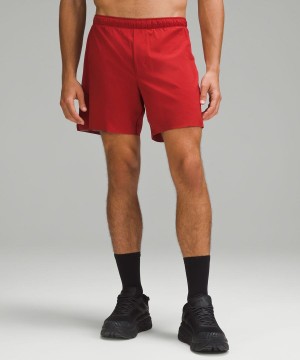 Lululemon Surge Fodrade 6" Shorts Herr Röda Sverige | HQYBXG564
