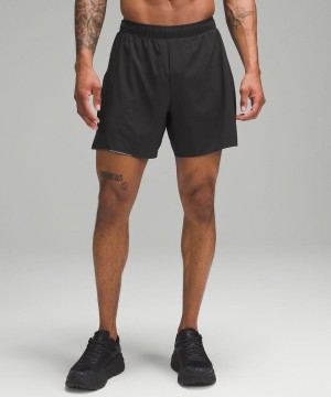 Lululemon Surge Fodrade 6" Shorts Herr Svarta Sverige | KYNXHD832