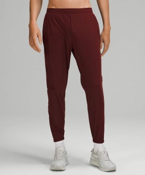 Lululemon Surge Höga Joggingbyxor Herr Röda Vinröda Sverige | DAEOBZ587