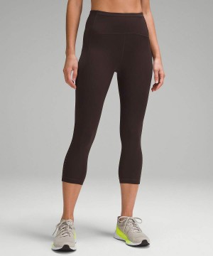 Lululemon Swift Speed High-Rise Crop 21" Tights Dam Choklad Sverige | VNBWPG410