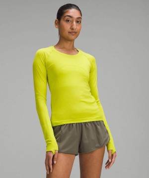 Lululemon Swiftly Tech 2.0 Race Length Långärmad Tröja Dam Lila Lila Sverige | UINTPR173