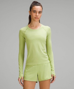 Lululemon Swiftly Tech 2.0 Race Length Långärmad Tröja Dam Gröna Gröna Sverige | CQTWEH210