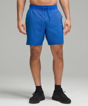 Lululemon T.H.E. Linerless 7" Shorts Herr Blå Sverige | XHTIWQ946
