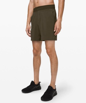 Lululemon T.H.E. Linerless 7" Shorts Herr Mörkolivgröna Sverige | AKNUZI742