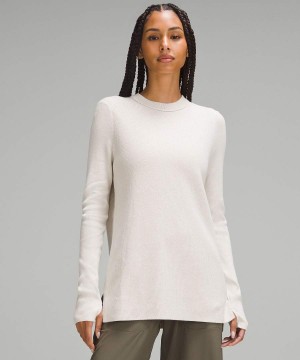 Lululemon Take It All In Bomull-Blend Tröjor Dam Vita Sverige | WRYJTX951