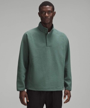 Lululemon Textured Spacer Anorak Tröjor Herr Mörkgröna Sverige | GXQNJI354