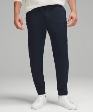 Lululemon Textured Spacer Klassiska-Tapered Joggingbyxor Herr Marinblå Sverige | QUSMYO635