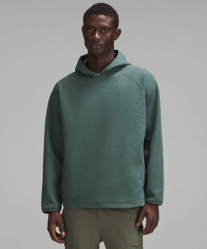 Lululemon Textured Spacer Pullover Hoodie Herr Mörkgröna Sverige | YXRBOH879