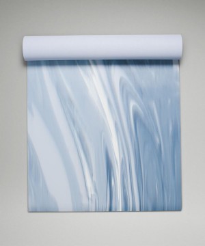 Lululemon The (Big) Mat Made With FSC™ Certified Rubber Marble Yogamattor Dam Blå Blå Vita Blå Sverige | NMOZAJ710