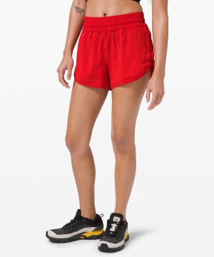 Lululemon Track That High-Rise Fodrade 3" Shorts Dam Mörkröda Sverige | UZKXOF872