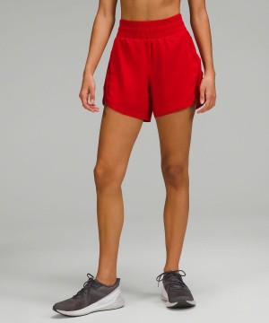Lululemon Track That High-Rise Fodrade 5" Shorts Dam Mörkröda Sverige | PRBLGM095