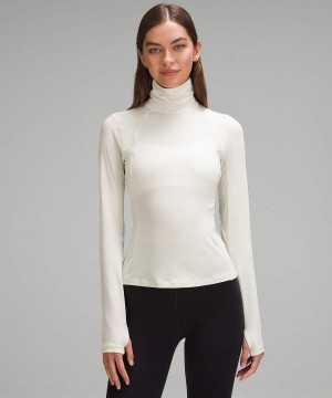 Lululemon Turtleneck Base Layer Långärmad Tröja Dam Beige Sverige | LNRWSM138