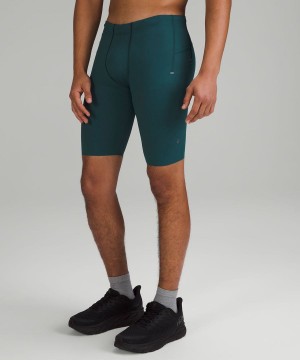 Lululemon Vital Drive Tränings Half 10" Shorts Herr Gröna Sverige | HCZKJL029
