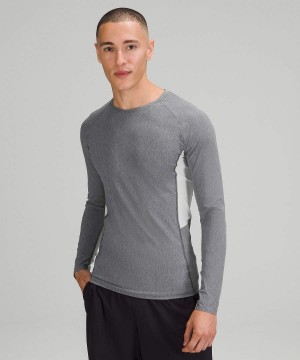 Lululemon Vital Drive Tränings Långärmad Tröja Herr Grå Sverige | LCRUHG137