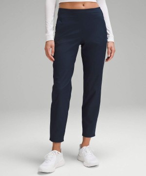 Lululemon Warpstreme Multi-Pocket Mid-Rise 28" Golf Byxor Dam Marinblå Sverige | WGOVTF705