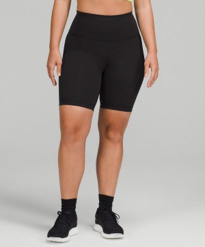 Lululemon Wunder Train Contour Fit High-Rise 8" Shorts Dam Svarta Sverige | XUVMJF391