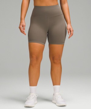 Lululemon Wunder Train Contour Fit High-Rise 6" Shorts Dam Grå Sverige | UESVNH019