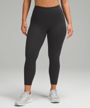 Lululemon Wunder Train Contour Fit High-Rise 25" Tights Dam Mörkgrå Sverige | CDJINY830