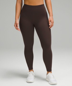 Lululemon Wunder Train Contour Fit High-Rise 25" Tights Dam Choklad Sverige | CQKOXV435