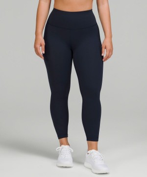 Lululemon Wunder Train Contour Fit High-Rise 25" Tights Dam Marinblå Sverige | IGJMVS946