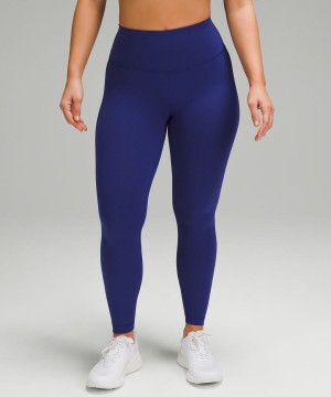 Lululemon Wunder Train Contour Fit High-Rise 28" Tights Dam Blå Sverige | BSCEYW897