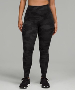 Lululemon Wunder Train Contour Fit High-Rise 28" Tights Dam Camo Svarta Olika Färger Sverige | FKCMOT490