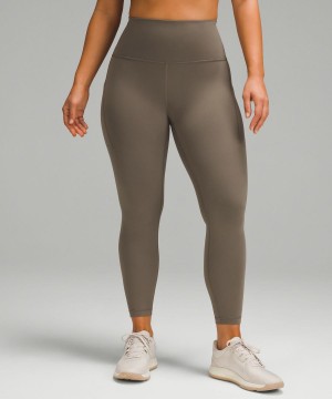 Lululemon Wunder Train Contour Fit High-Rise with Pockets 25" Tights Dam Grå Sverige | BXITKM931
