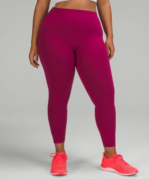Lululemon Wunder Train High-Rise 25" Tights Dam Vinröda Sverige | LAFGED356