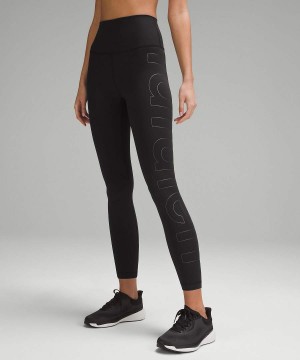 Lululemon Wunder Train High-Rise 25" Tryck Tights Dam Svarta Sverige | JUSAWZ903
