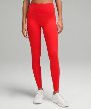 Lululemon Wunder Train High-Rise 28" Tights Dam Röda Sverige | CWFMBI571
