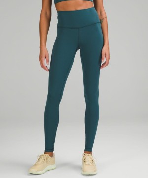 Lululemon Wunder Train High-Rise 28" Tights Dam Gröna Sverige | KSFNRW352