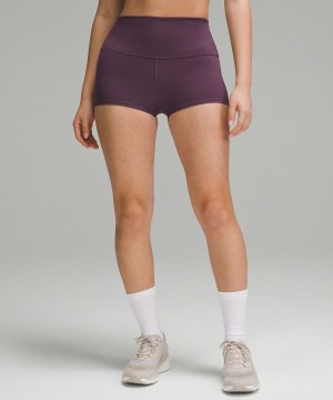 Lululemon Wunder Train High-Rise 2" Shorts Dam Lila Sverige | BCWGYH082