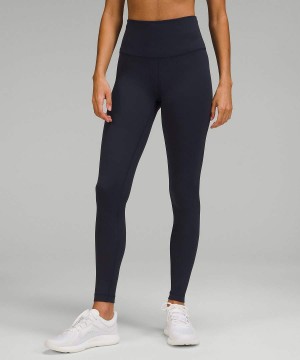 Lululemon Wunder Train High-Rise 31" Tights Dam Marinblå Sverige | NVWYZG897