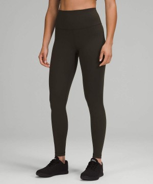 Lululemon Wunder Train High-Rise 31" Tights Dam Mörkolivgröna Sverige | LCKPXD309