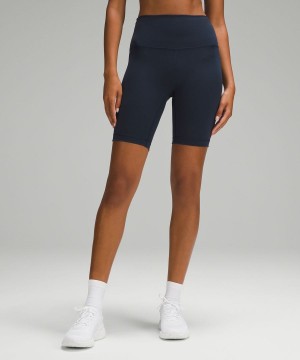 Lululemon Wunder Train High-Rise 8" Shorts Dam Marinblå Sverige | HBMCDU158