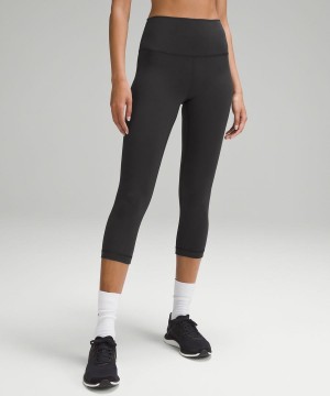 Lululemon Wunder Train High-Rise Crop 21" Tights Dam Svarta Sverige | GNZXTS784
