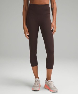 Lululemon Wunder Train High-Rise Crop 21" Tights Dam Choklad Sverige | AHZQCJ940
