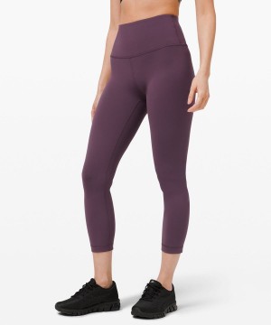 Lululemon Wunder Train High-Rise Crop 23" Tights Dam Lila Sverige | UAEQIF371