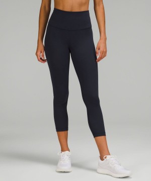Lululemon Wunder Train High-Rise Crop 23" Tights Dam Marinblå Sverige | KRNGXM746