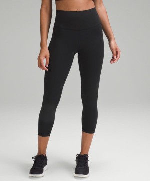 Lululemon Wunder Train High-Rise Crop 23" Tights Dam Svarta Sverige | AJWTKE419
