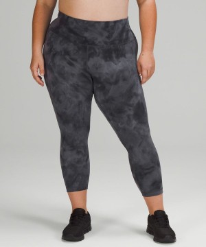 Lululemon Wunder Train High-Rise Crop 23" Tights Dam Grå Mörkgrå Sverige | TRUKAM208