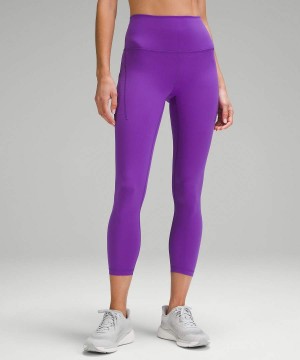 Lululemon Wunder Train High-Rise with Pockets 25" Tights Dam Blå Sverige | OFYGCP274