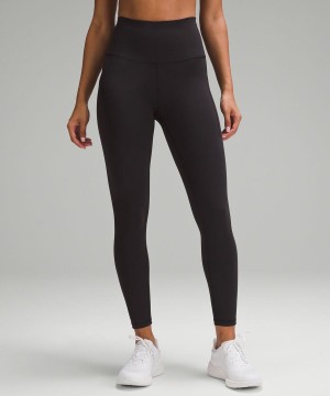 Lululemon Wunder Train High-Rise with Pockets 25" Tights Dam Svarta Sverige | IKOUSC841